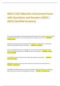 WGU C232 Objective Assessment Exam with Questions and Answers &lpar;2024 &sol; 2025&rpar; &lpar;Verified Answers&rpar;