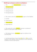 RADI 301 urinary system worksheet With Answers