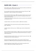 NURS 305 - Exam 1 Questions And Answers Graded A&plus;