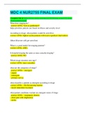 MDC 4 NUR2755 FINAL EXAM Solution Bank&period; 2022 update