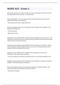NURS 415 - Exam 1 &period; Questions And Answers Graded A&plus;