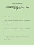 AOC IQT CPD SOBs for Block 3 Exam Study Guide&period;