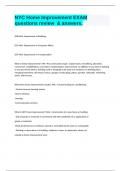 NYC Home Improvement EXAM questions review  & answers&period;