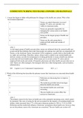 COMMUNITY NURSING TEST BANKS ANSWERS AND RATIONALE LATEST
