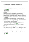 NSG 6320 AGNP Board Exam &ndash; Hematology Assessment Exam 