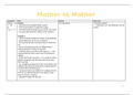 Mother to mother summary, notes