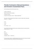 Florida Contractors Manual Questions and Answers Guaranteed Pass&period;