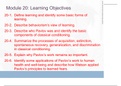 Module 20: Basic Learning Concepts and Classical Conditioning