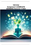 TRT3702 Assignment 4 &vert;Semester 2 2024 &lpar;253088&rpar;- DUE 2 October 2024