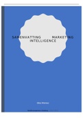 Samenvatting Marketing Intelligence I
