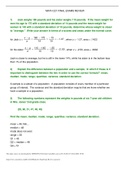 Exam (elaborations) MATH 221 FINAL EXAM REVIEW(Version 2) QUESTIONS WITH ANSWERS: DEVRY UNIVERSITY