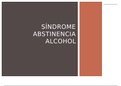 Generalidades sobre sindorme de abstinencia alcohol