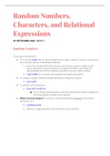 Class notes MAT2010: 02 - Random Numbers, Characters, and Relational Expressions