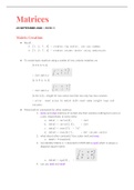 Class notes MAT 2010: 05 - Matrices