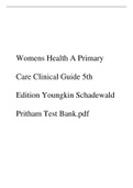 Womens Health A Primary Care Clinical Guide 5th Edition Youngkin Schadewald Pritham Test Bank.pdf