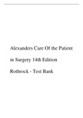 Alexanders Care Of the Patient in Surgery 14th Edition Rothrock - Test Bank.pdf