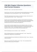 CIW IBA Chapter 9 Review Questions And Correct Answers&period;