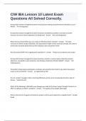  CIW IBA Lesson 10 Latest Exam Questions All Solved Correctly&period;