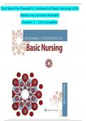 TEST BANK For Rosdahl's Textbook of Basic Nursing&comma; 12th Edition by Caroline Rosdahl Chapters 1 - 103&comma; Complete