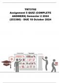 TRT3702 Assignment 5 QUIZ &lpar;COMPLETE ANSWERS&rpar; Semester 2 2024 &lpar;253380&rpar;- DUE 18 October 2024
