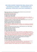 HESI PEDS Expert Predicted REAL EXAM WITH Rationales Guaranteed PASS Manual Updated 2023&period;