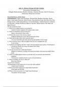 NR 511 Final EXAM Study Guide&period; Differential Diagnosis & Primary Care Practicum &ndash; Chamberlain College of Nursing