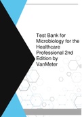 Test Bank for Microbiology for the Healthcare Professional 2nd Edition by VanMeter