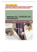 TEST BANK FOR&colon; Introductory Medical-Surgical Nursing 11th Edition by RN Timby&comma; Barbara K&period; &lpar;Author&rpar; latest Update&period;