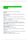 FAML 400 -1 Exam Questions and Answers &lpar;Graded A&rpar;