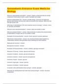 Semmelweis Entrance Exam Medicine Biology Questions and Answers