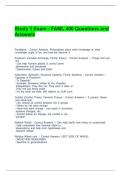 Study 1 Exam - FAML 400 Questions and Answers