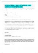 NUR 603 PACKAGE DEAL QUESTIONS AND 100&percnt; CORRECT ANSWERS WITH VERIFIED SOLUTIONS  UPDATED 2024