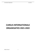 Cursus Internationale Organisaties VUB 2021-2022