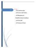 ATI ALL  2022&sol;2023&lpar; ATI Cardiovascular&comma;ATI Cancer and Urinary&comma;ATI Respiratory & Fluid&sol;Electrolytes&sol;Acid-Bases&comma;ATI GI & DM &comma;ATI Sensory & Neuro &rpar;