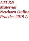 ATI RN Maternal Newborn Online Practice 2019 A.