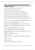 CMS - Certified Sommelier Exam Questions with Complete Answers&period;