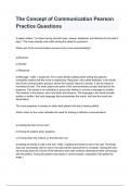 The Concept of Communication Pearson Practice For TEST BANK Questions With Completed & Verified Solution 2024&sol;2025&period;