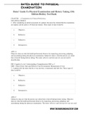 Exam &lpar;elaborations&rpar; Bates&rsquo; Guide To Physical Examination and History Taking 13th Edition Bickley Test Bank Bates&rsquo; Guide To Physical Examination and History Taking 13th Edition Bickley Test Bank Bates&rsquo; Guide To Physical Examination and History Taking 13th 