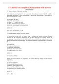 ATLS PRE Test completed 2021 questions with answers - STUDY GUIDE