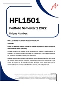 HFL1501 Portfolio Semester 1 2022 