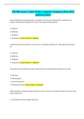 NR 509 Full Solution Pack&lpar;Over 5 different versions of exams all 100&percnt; verified&rpar;