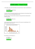 QMB 6406 - Final Exam &lpar;Latest&rpar; - Already Graded A&plus;