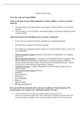 Exam (elaborations) NURS 6234 Pharmacology for Nursing MIDTERM EXAM STUDY GUIDE  