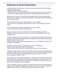Edexcel A level Chemistry ms 2021&sol;2022 