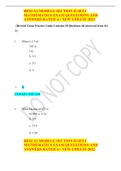 HESI A2 MODULE SECTION II SET I MATHEMATICS EXAM QUEESTIONS AND ANSWERS RATED A&plus; NEW UPDATE 2022