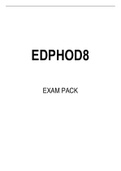 EDPHOD8 EXAM PACK 2022