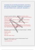 NUR 8022 EXAM WITH QUESTIONS AND WELL  DETAILED ANSWERS &lpar;VERIFIED ANSWERS&rpar; &vert;&vert;  GUARANTEED PASS &vert; ALREADY GRADED A&plus; 