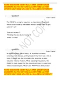 NURS 6630NURS 6630 FINAL EXAM  QUESTIONS& ANSWERS SATISFACTION GUARANTEED LATEST UPDATE 2021&sol;2022 GRADED A&plus;WALDEN UNIVERSITY