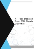 ATI Peds proctored Exam 2022 Already Graded A+