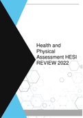 Health and Physical Assessment HESI REVIEW 2022